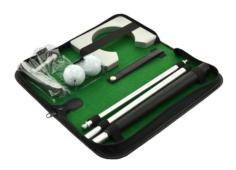 Number-One Neon Executive Gift Portable Golf Putter Set Kit with Ball Hole-Cup for Travel Indoor Golf Putting Practice - Image 5